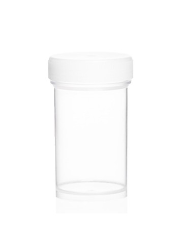 Lege sample potjes 20ml. met schroefdop 10 stuks