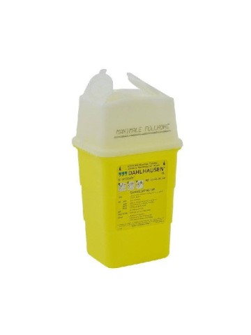 Naaldcontainer 1 liter voor PMU naalden, injectienaalden en mesjes