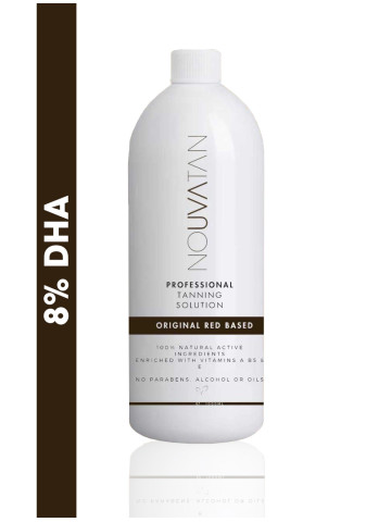 Spraytan vloeistof 8% DHA. De lotion van Nouvatan is 100% organisch